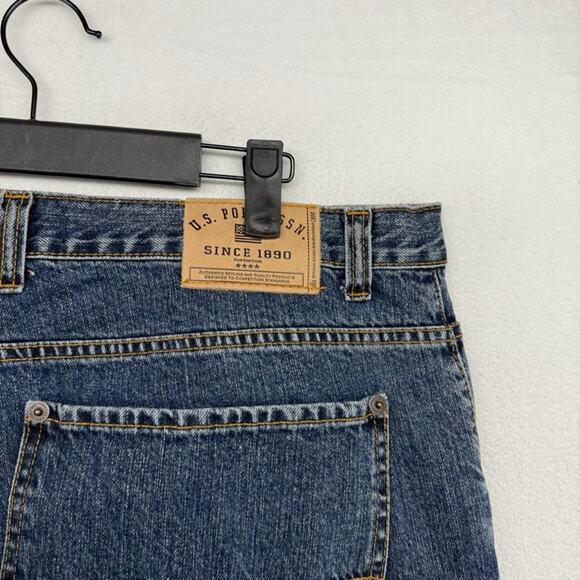 Vintage US Polo Assn Jeans Mens 38x30 Blue Baggy Carpenter Dark Loose Skater y2k - Picture 7 of 9